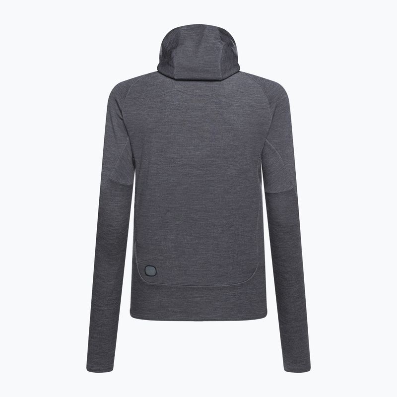 Кофта трекінгова чоловіча POC Merino Zip Hood sylvanite grey melange 2