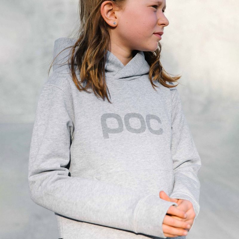 Кофта трекінгова дитяча POC 61609 Hood grey/melange 3