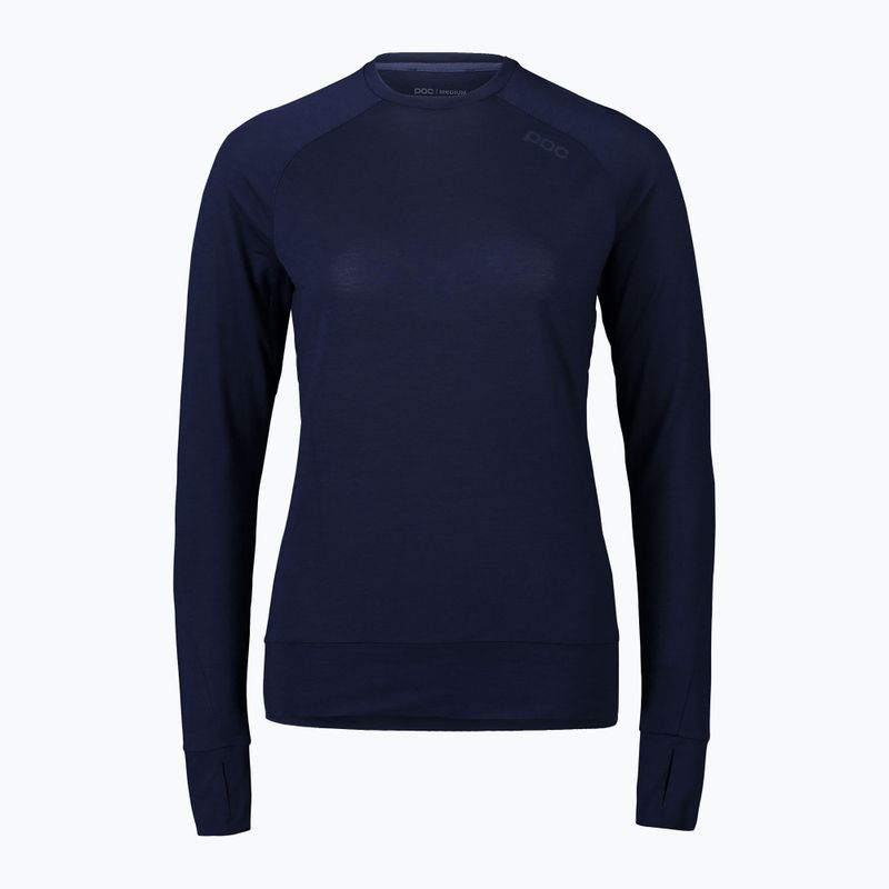 Жіночий лонгслів POC Light Merino бірюзовий темно-синій