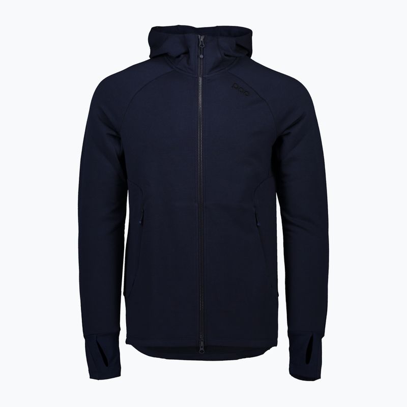 Кофта трекінгова чоловіча POC Merino Zip Hood turmaline navy