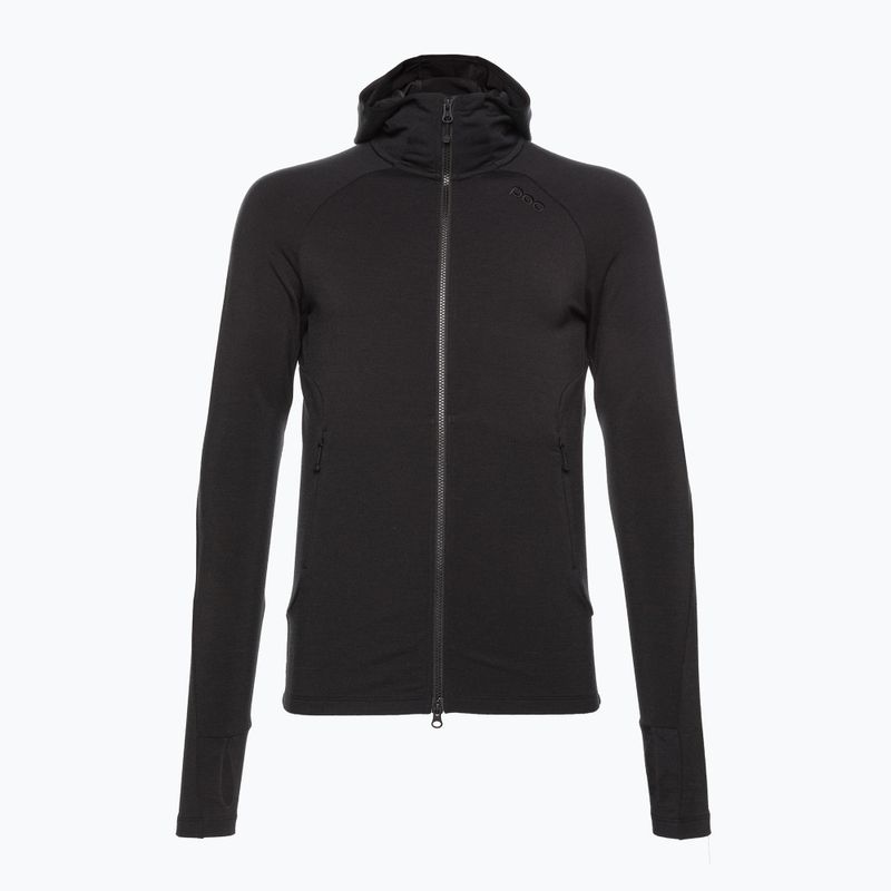 Кофта трекінгова чоловіча POC Merino Zip Hood uranium black 2