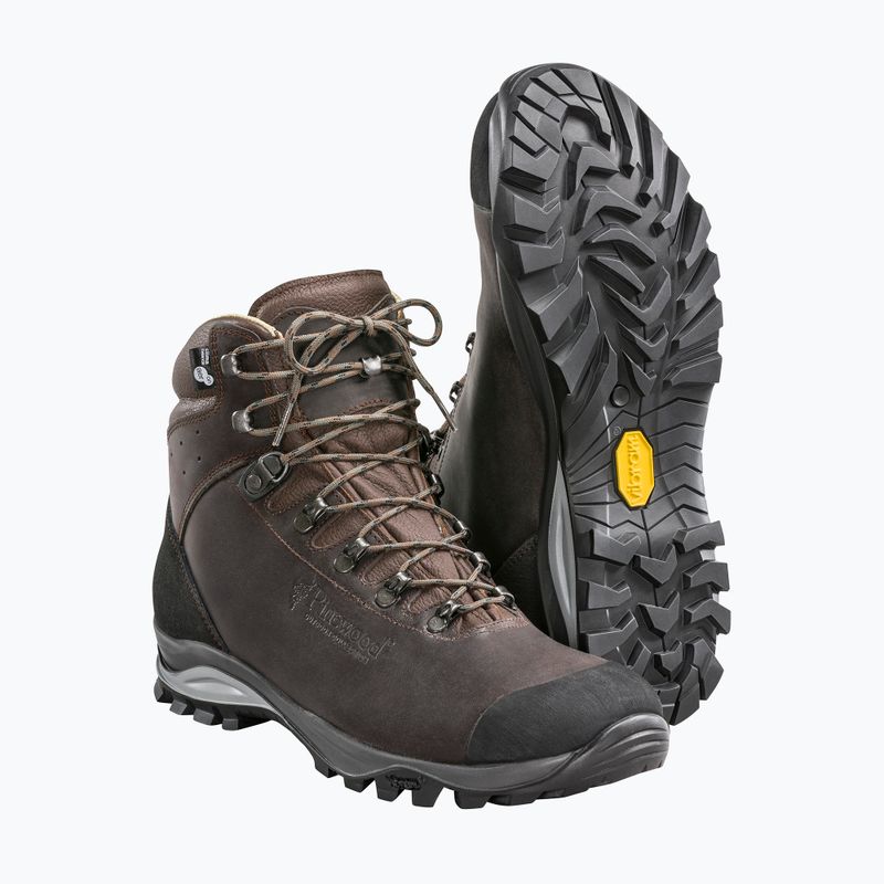 Черевики туристичні чоловічі Pinewood Mid Hunting & Hiking Boot brown 8