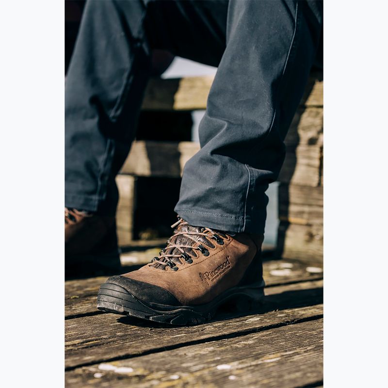 Черевики туристичні чоловічі Pinewood Mid Hunting & Hiking Boot brown 12