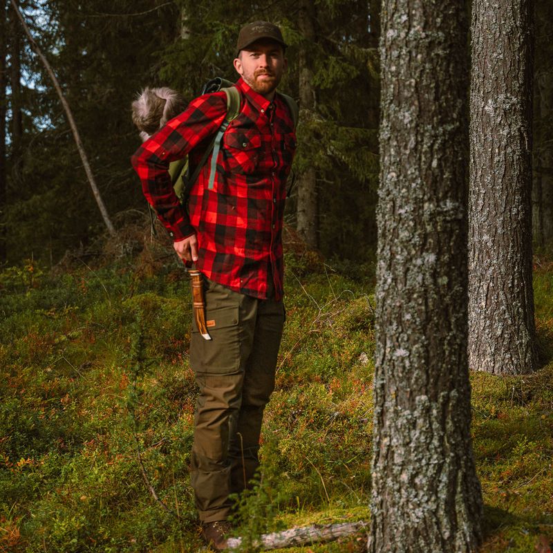 Чоловіча сорочка Pinewood Lumbo red/black 2