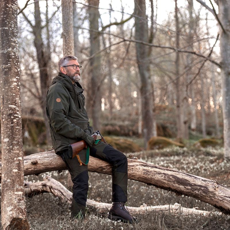 Штани трекінгові чоловічі Pinewood Caribou TC Extreme moss green/black 7