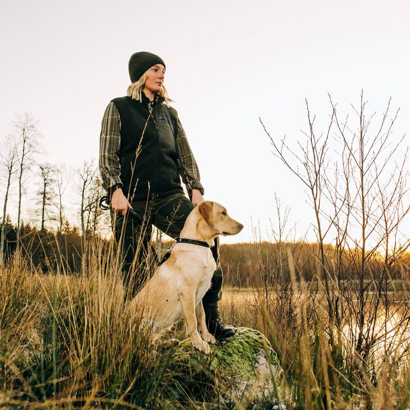 Шапка зимова Pinewood Knitted Wool mossgreen mel 8