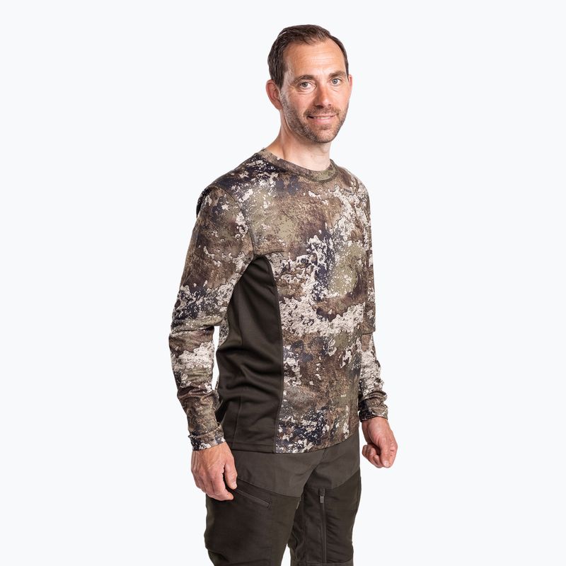 Кофта термічна чоловіча Pinewood Abisko Merino Base Layer Half Zip d.mossgreen