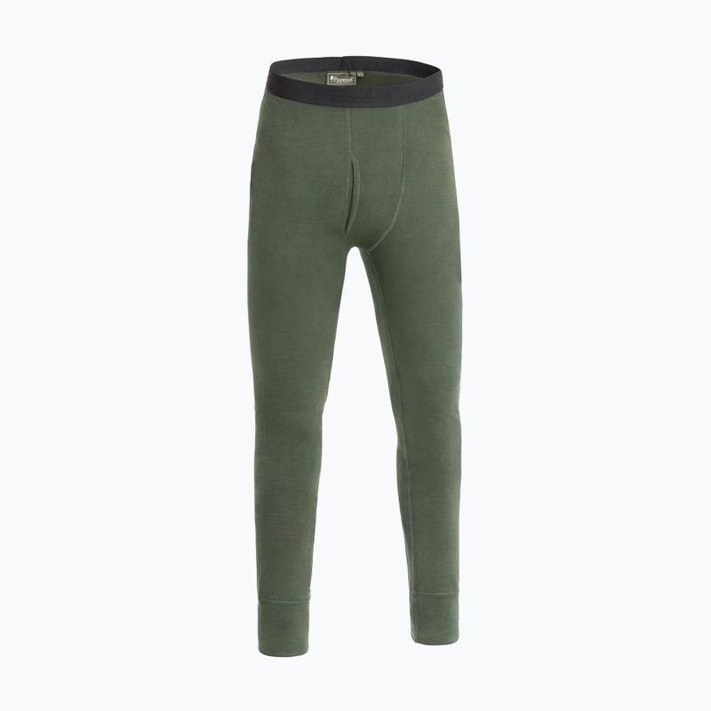 Pánske termoregulačné nohavice Pinewood Abisko Merino Base Layer d.mossgreen
