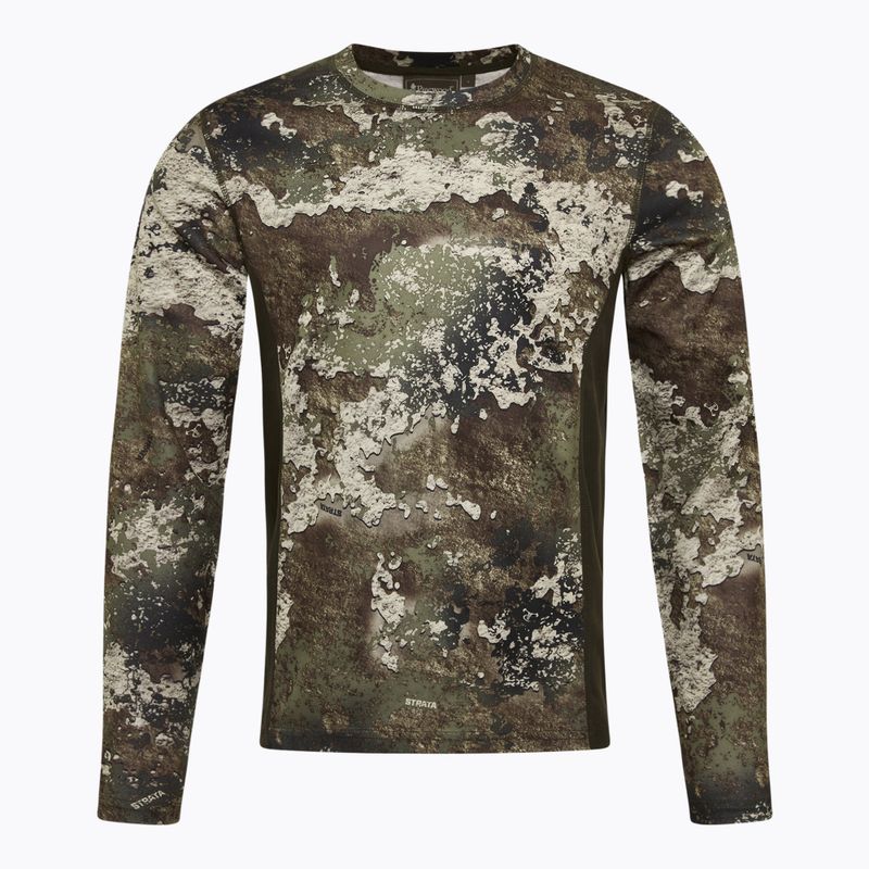 Лонгслів трекінговий чоловічий Pinewood Furudal Camou InsectSafe strata/moss green