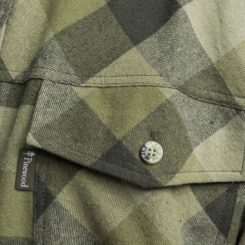 Сорочка чоловіча Pinewood Lumbo olive/suede brown 4