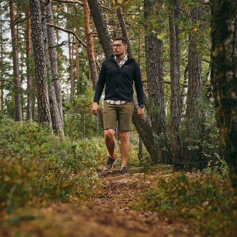 Чоловічий трекінговий світшот Pinewood Finnveden Hoodie чорний 4