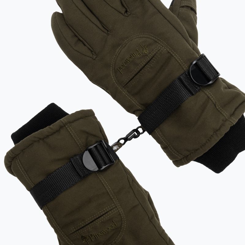 Рукавички трекінгові чоловічі Pinewood Membrane Glove moss green 4