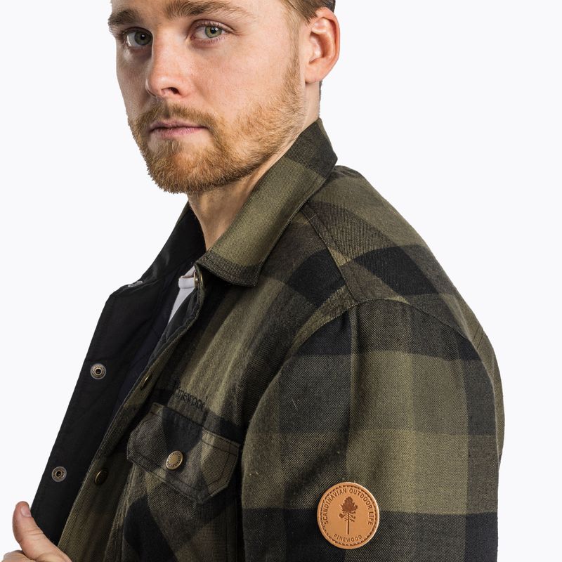 Сорочка чоловіча Pinewood Canada Classic 2.0 green/black 4