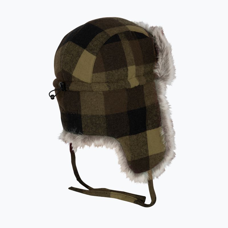 Шапка зимова Pinewood Classic Checked Fur green / black 2