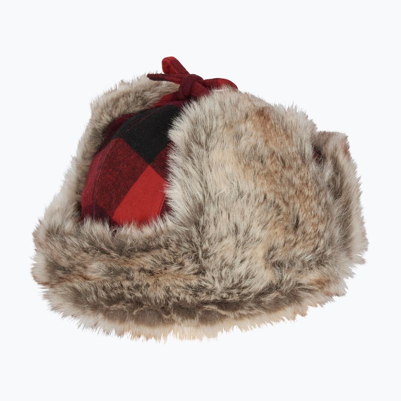 Шапка зимова Pinewood Classic Checked Fur red / black 4