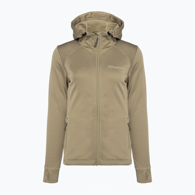 Жіночий трекінговий світшот Pinewood Finnveden Hoodie середній хакі 8