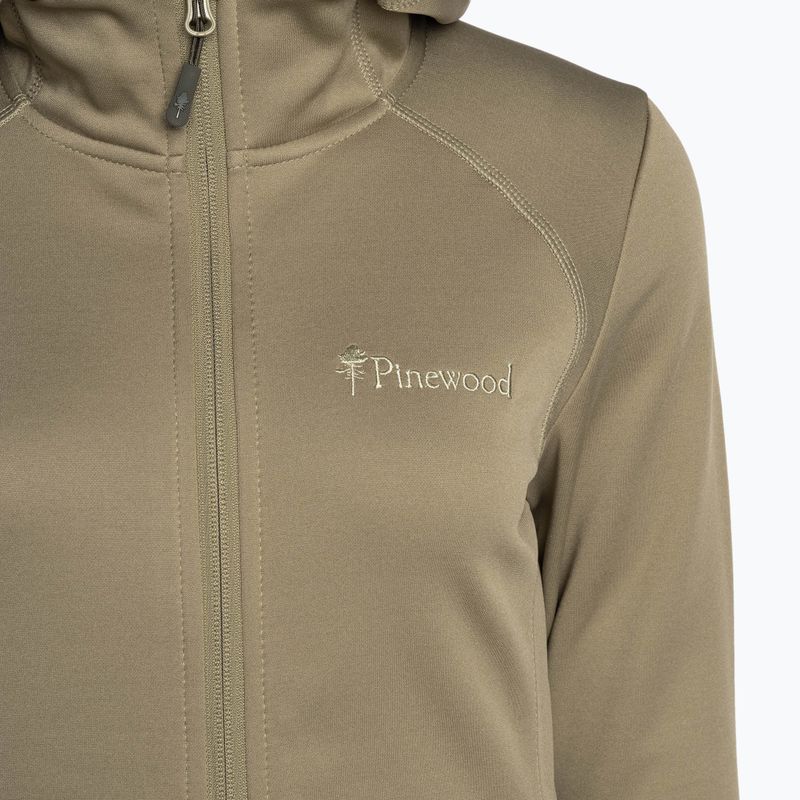 Жіночий трекінговий світшот Pinewood Finnveden Hoodie середній хакі 10