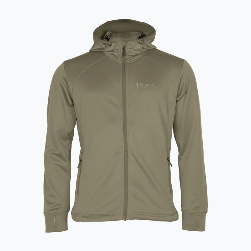Чоловічий трекінговий світшот Pinewood Finnveden Hoodie середнього хакі 4