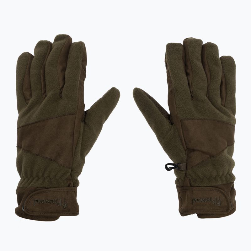 Рукавички чоловічі Pinewood Småland Hunters Extreme Fleece h.brown / suede brown 2