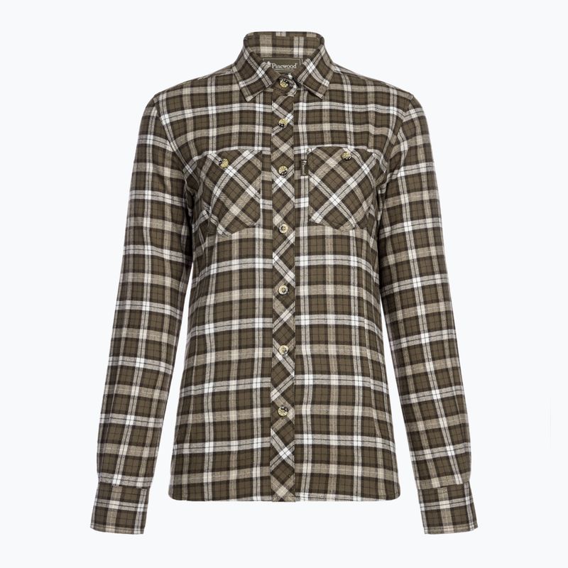 Жіноча сорочка з соснової деревини Felicia d.green/offwhite