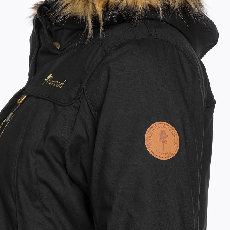 Жіноче утеплене пальто Pinewood Finnveden Winter Parka чорне 9