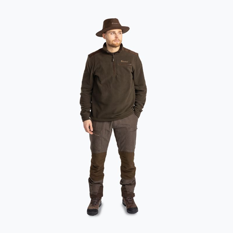 Кофта чоловіча Pinewood Småland Hunters Half Zip h.brown 2