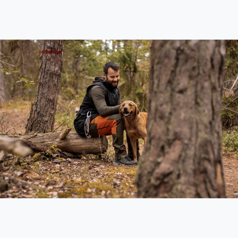 Чоловічі мембранні штани Pinewood Abisko б.помаранчеві/мохово-зелені 8