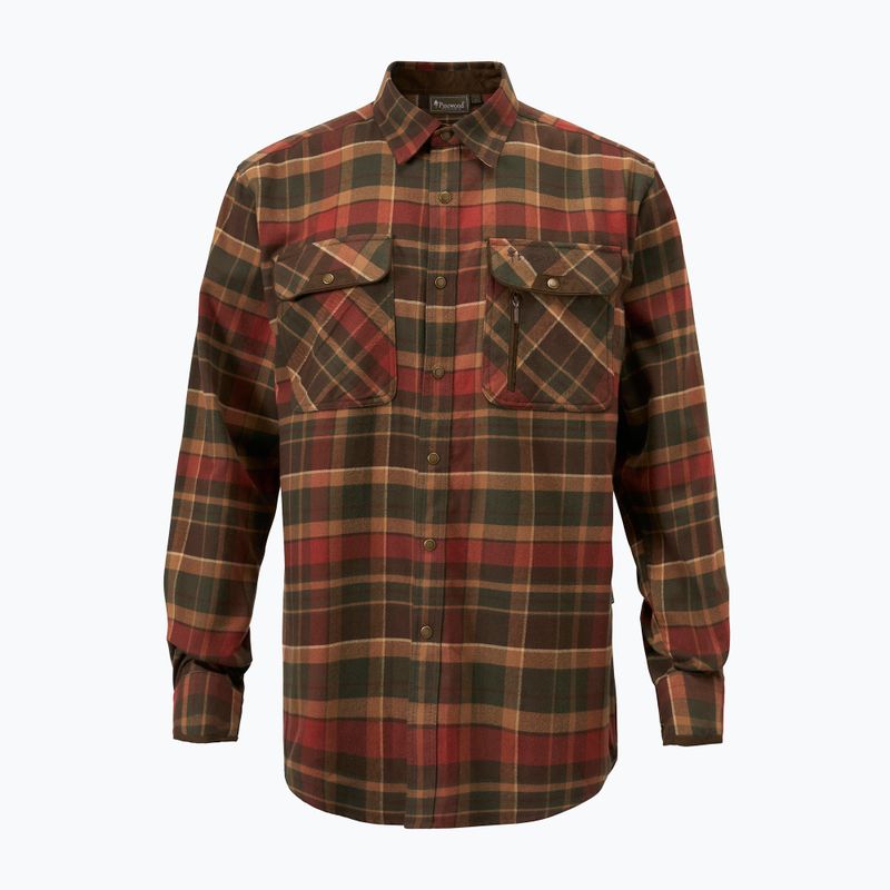 Сорочка чоловіча Pinewood Prestwick Exclusive d.green/terracotta 7
