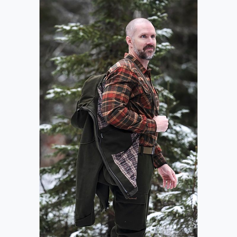 Сорочка чоловіча Pinewood Prestwick Exclusive d.green/terracotta 9