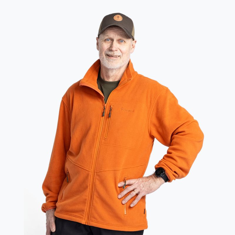 Чоловіча трекінгова флісова кофта Pinewood Finnveden Fleece burned orange