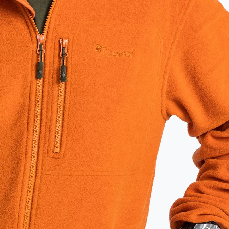 Чоловіча трекінгова флісова кофта Pinewood Finnveden Fleece burned orange 6