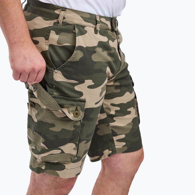Шорти трекінгові чоловічі Pinewood Värnamo Serengeti khaki camou 3
