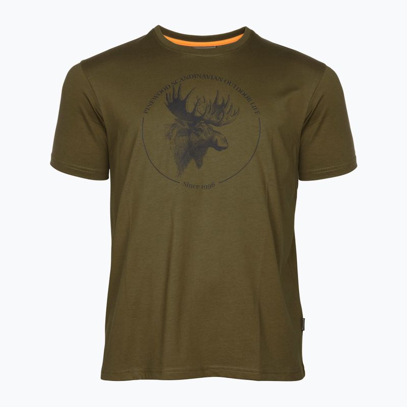 Футболка чоловіча Pinewood Moose olive 4