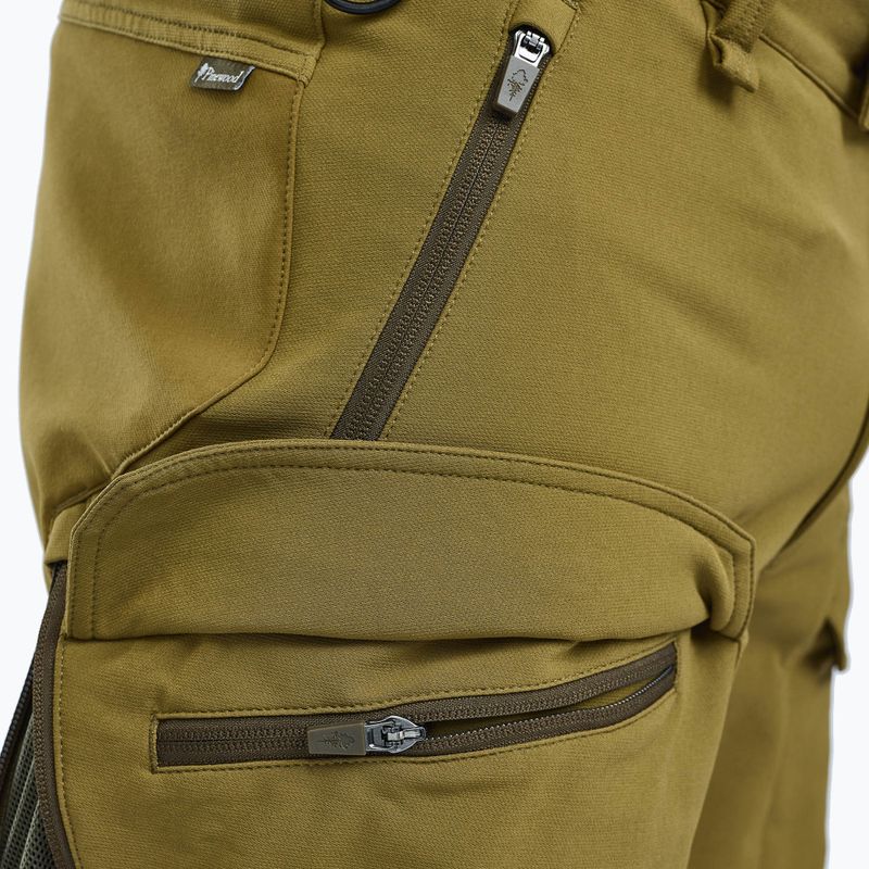Штани трекінгові чоловічі Pinewood Furudal Hunters Hybrid Stretch olive green 4