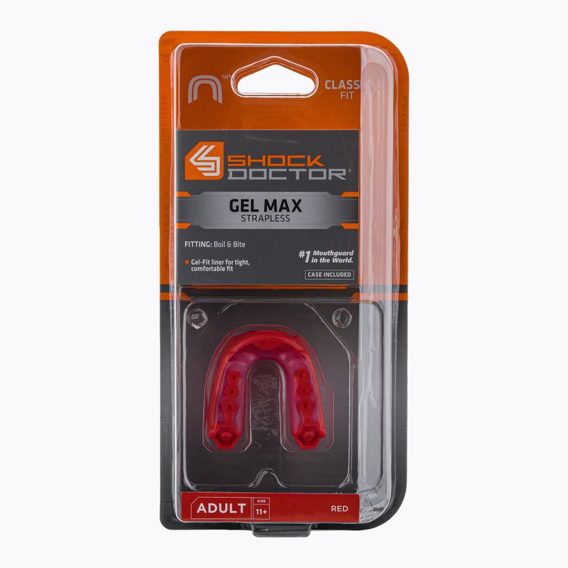 Капа Shock Doctor Gel Max червона SHO04