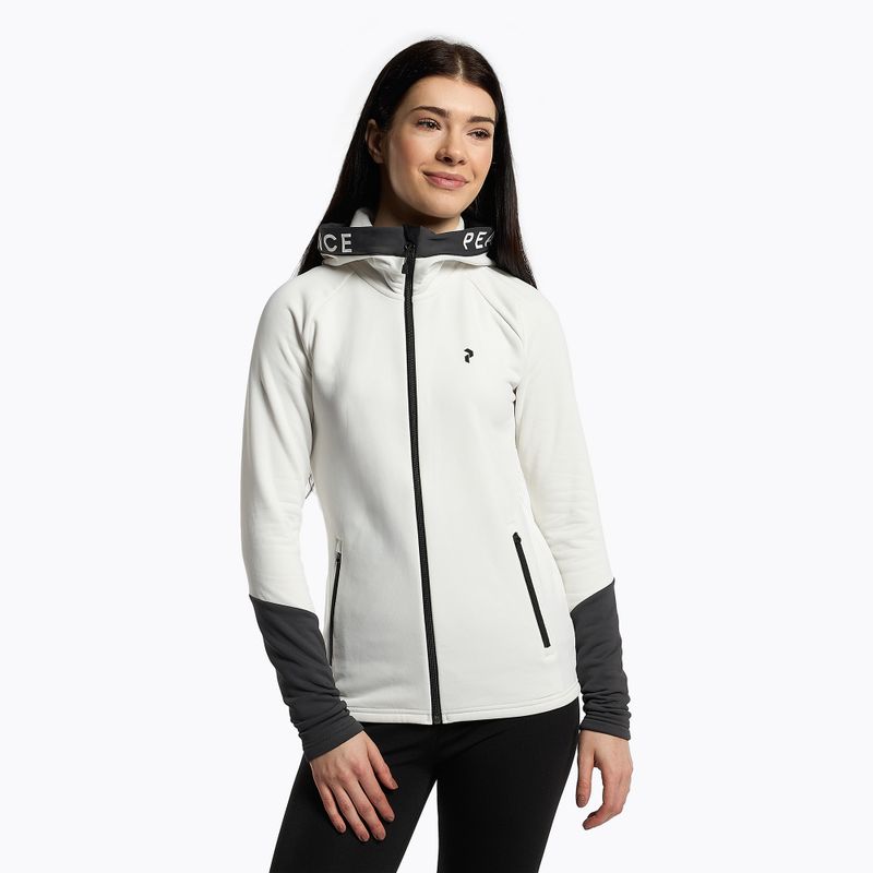 Кофта лижна жіноча Peak Performance Rider Zip Hood біла G77089070