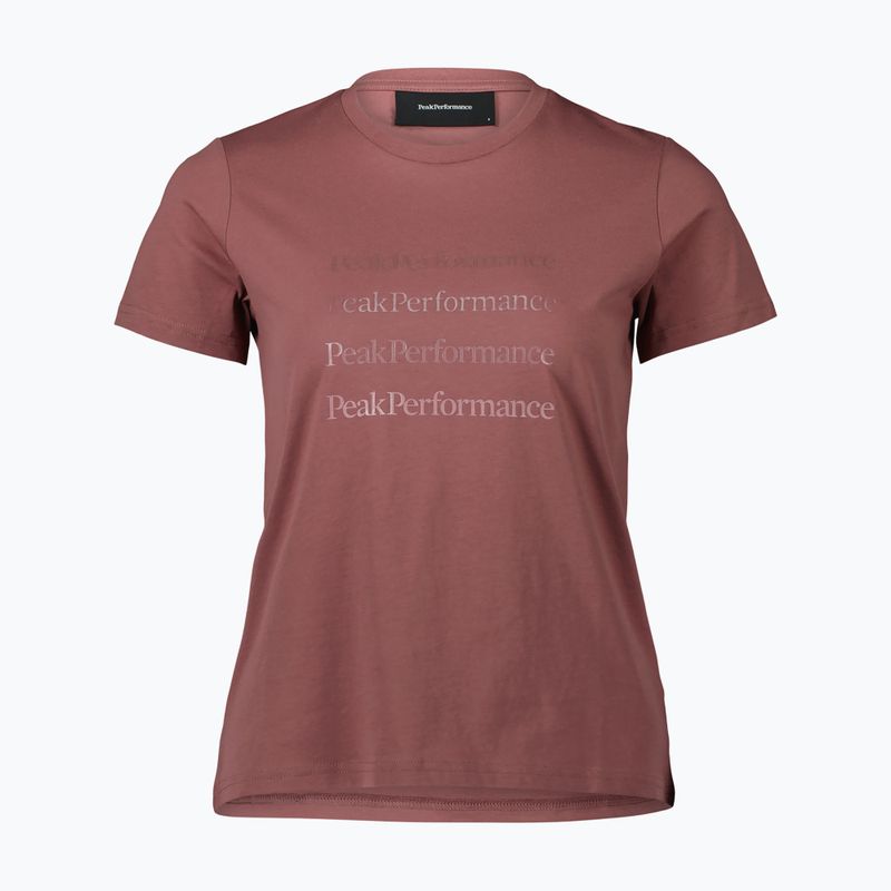 Футболка трекінгова жіноча Peak Performance Ground Tee brązowa G77286150