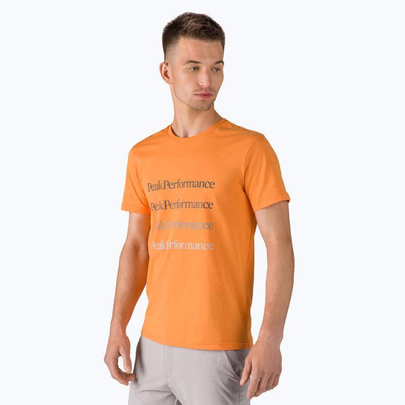 Футболка трекінгова чоловіча Peak Performance Ground Tee помаранчева G77284170