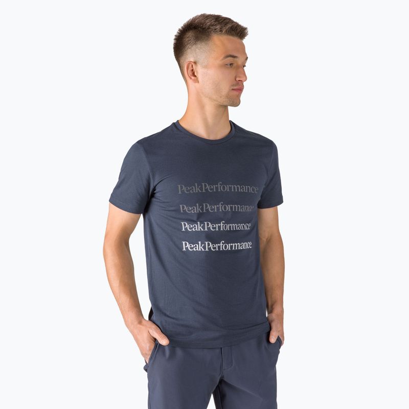 Футболка трекінгова чоловіча Peak Performance Ground Tee синя G77284030