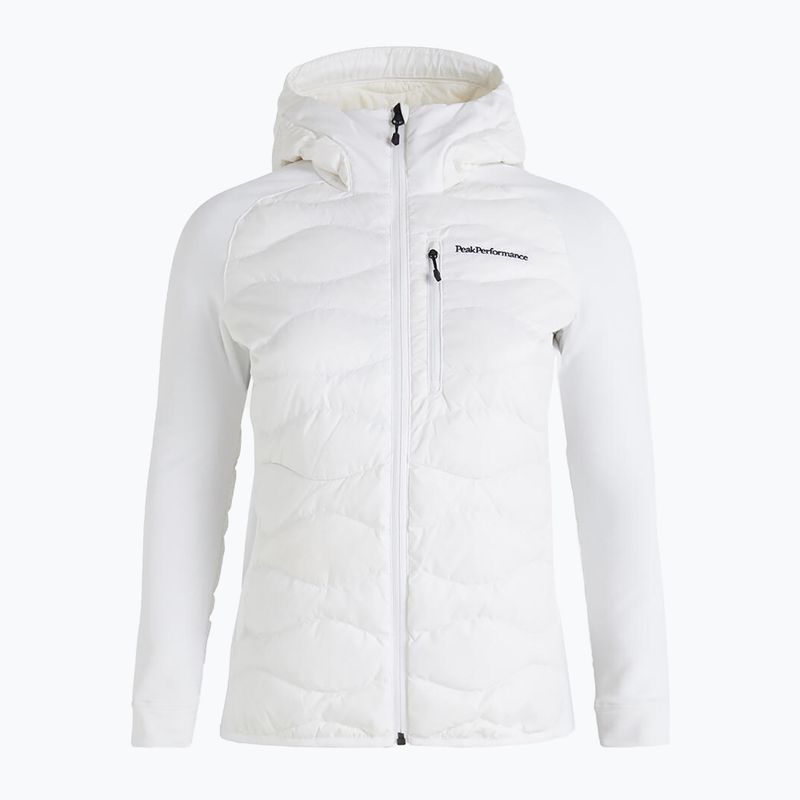 Гібридна куртка жіноча Peak Performance Helium Down Hybrid Hood біла G77848100