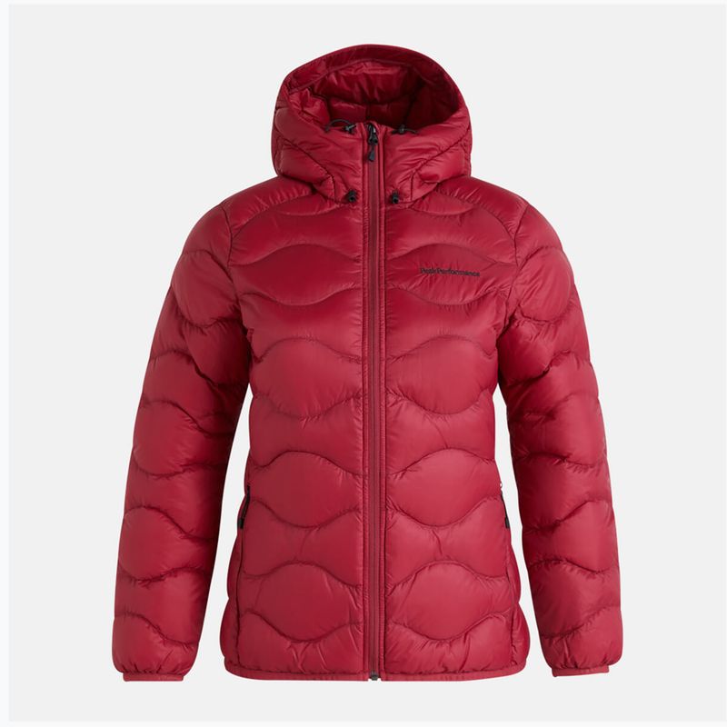 Пуховик жіночий Peak Performance Helium Down Hood бордовий G77852150