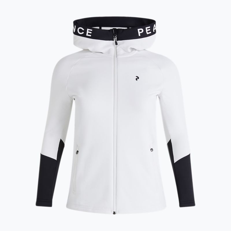 Кофта трекінгова жіноча Peak Performance Rider Zip Hood біло-чорна G78834020