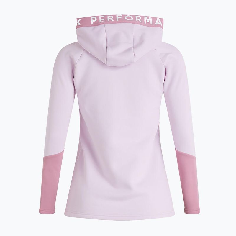 Кофта трекінгова жіноча Peak Performance Rider Zip Hood рожева G78834070 2