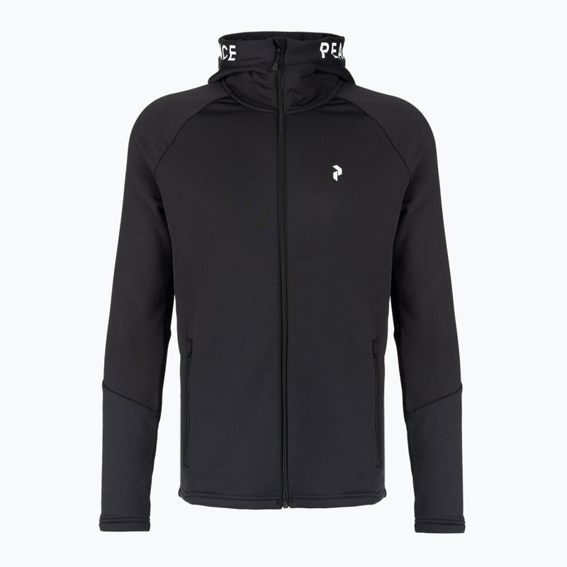 Кофта трекінгова чоловіча Peak Performance Rider Zip Hood чорна G78833040