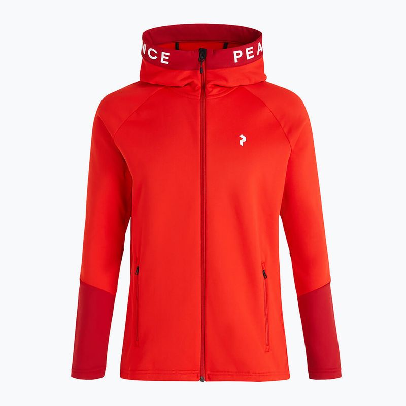 Кофта трекінгова чоловіча Peak Performance Rider Zip Hood червона G78833010