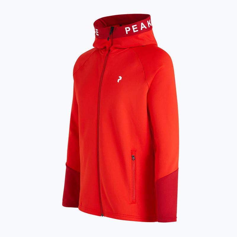 Кофта трекінгова чоловіча Peak Performance Rider Zip Hood червона G78833010 2
