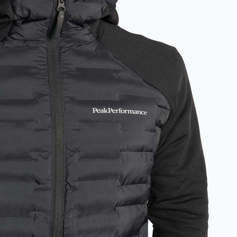 Чоловіча куртка Peak Performance Argon Hybrid з гібридним капюшоном чорна 3