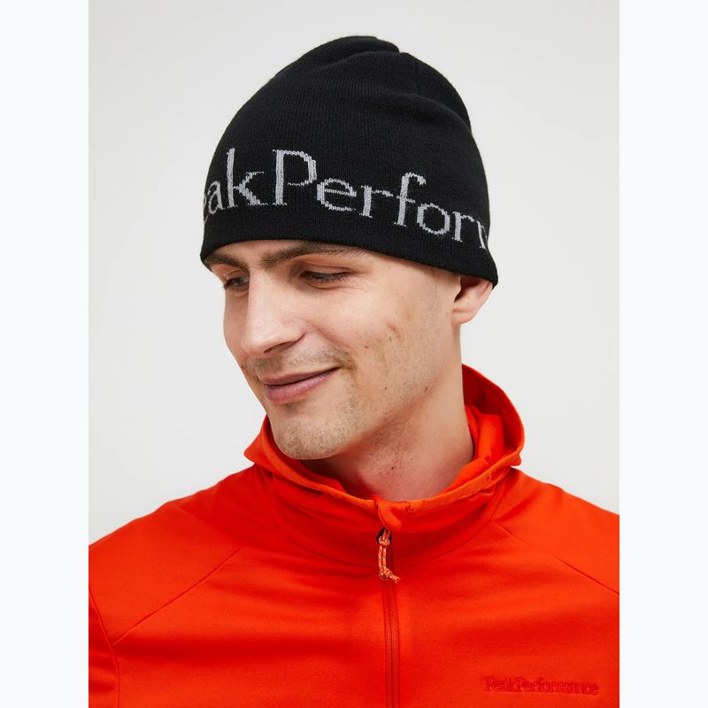 Шапка зимова Peak Performance PP black/lt grey 2