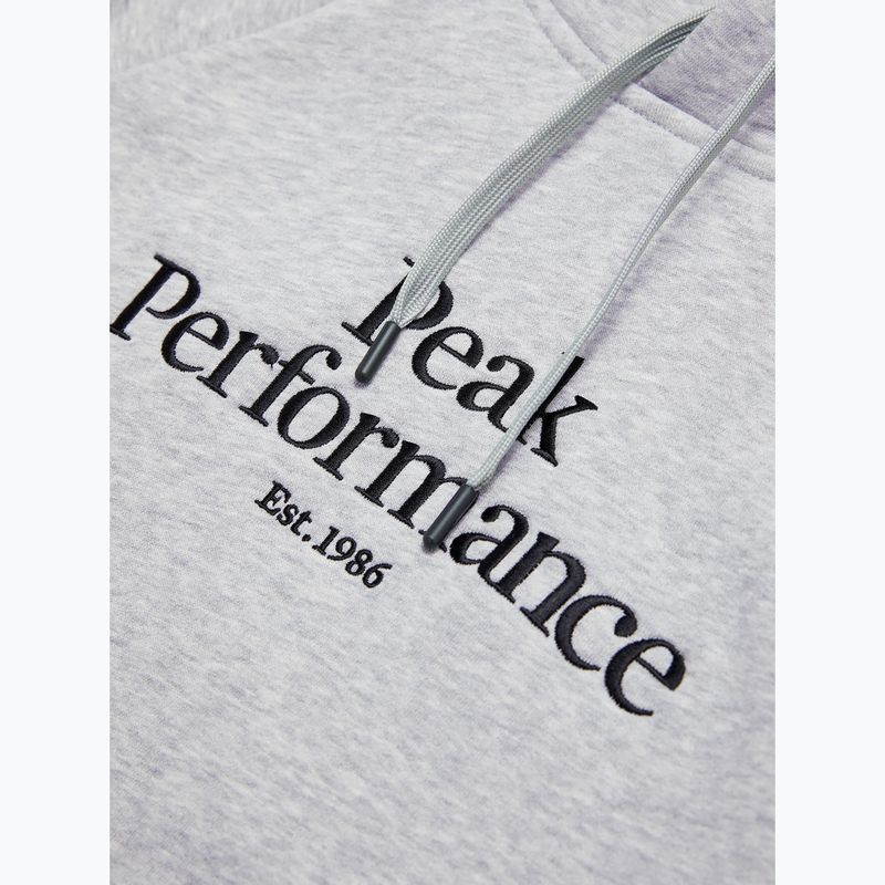 Чоловічий світшот Peak Performance Original з капюшоном меланжевий сірий меланж 6