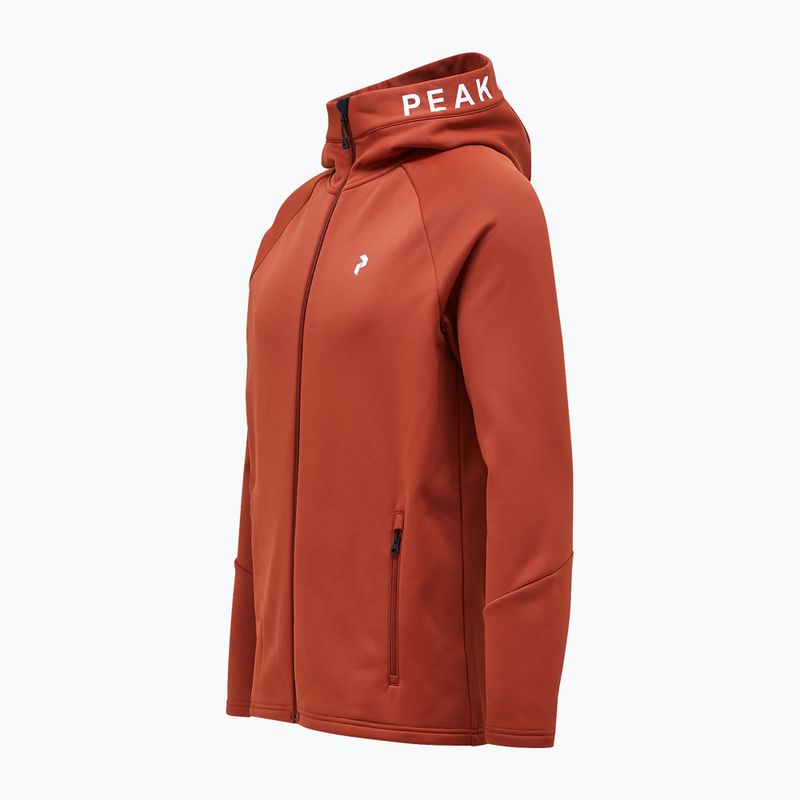 Кофта трекінгова чоловіча Peak Performance Rider Zip Hood spiced 2